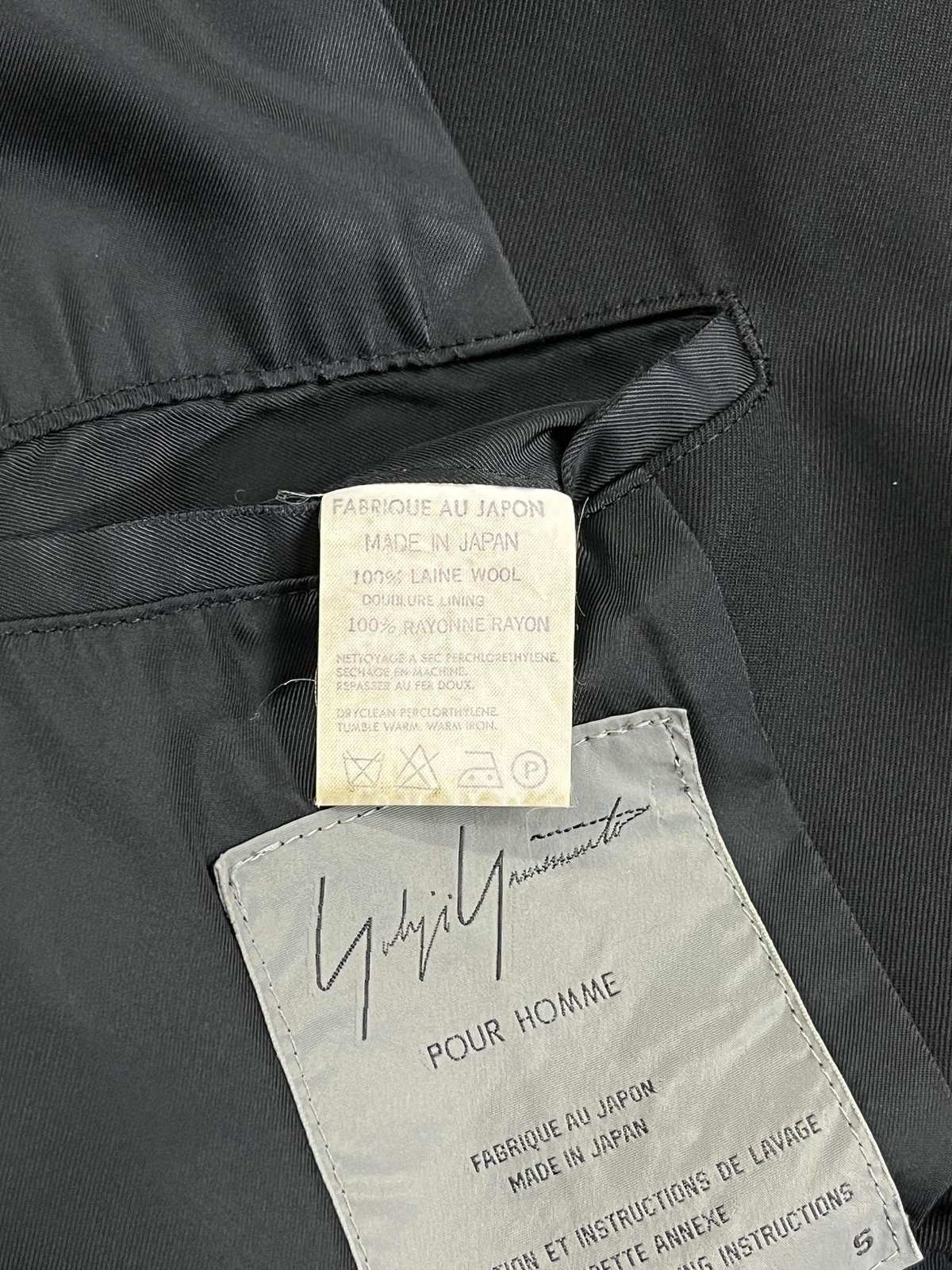 1998AW yohji yamamoto pour homme vintage 3釦デザイン