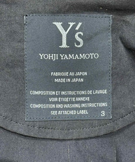Y's yohji yamamoto コットンロングコート（YX-C01-002）