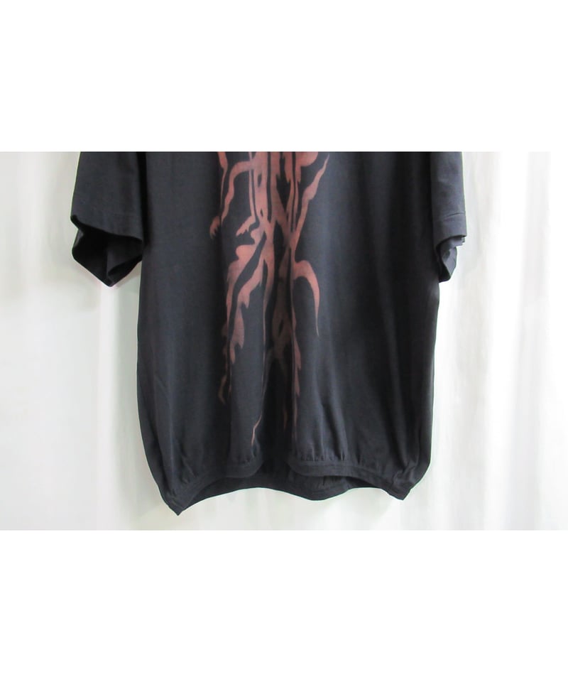 04ss yohji yamamoto pour homme 抜染 デザインカットソー HZ-