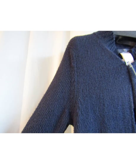 Y's yohji yamamoto 紺 ボタンレスシンプルカーディガン YE-K32-978