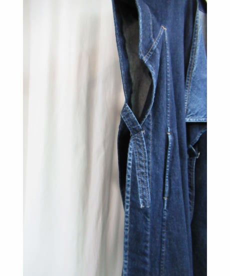 yohji yamamoto +noir Super Blue デニムポンチョ コート