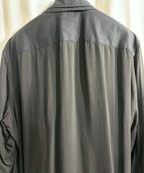 BLACK Scandal yohji yamamoto 2枚襟ロングブラウス（HV-B24-805）