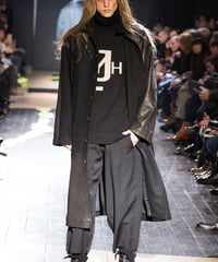 2015AW yohji yamamoto pour homme   vintage レザー切り替えコート（HY-C08-804）