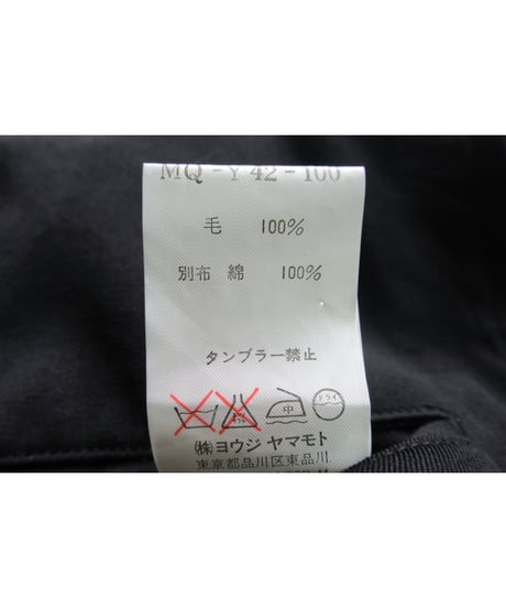 Y’s for men yohji yamamoto 素材切り替えデザイン シンプルブルゾン（MQ-Y42-100）