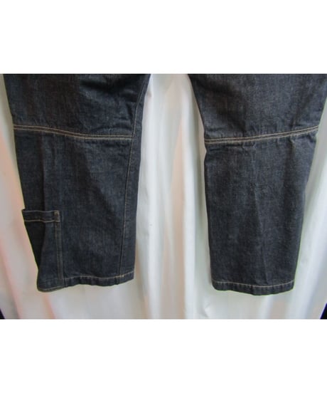 yohji yamamoto POUR HOMME 裾ポケットデザインブラックデニムパンツ HJ-P47-008