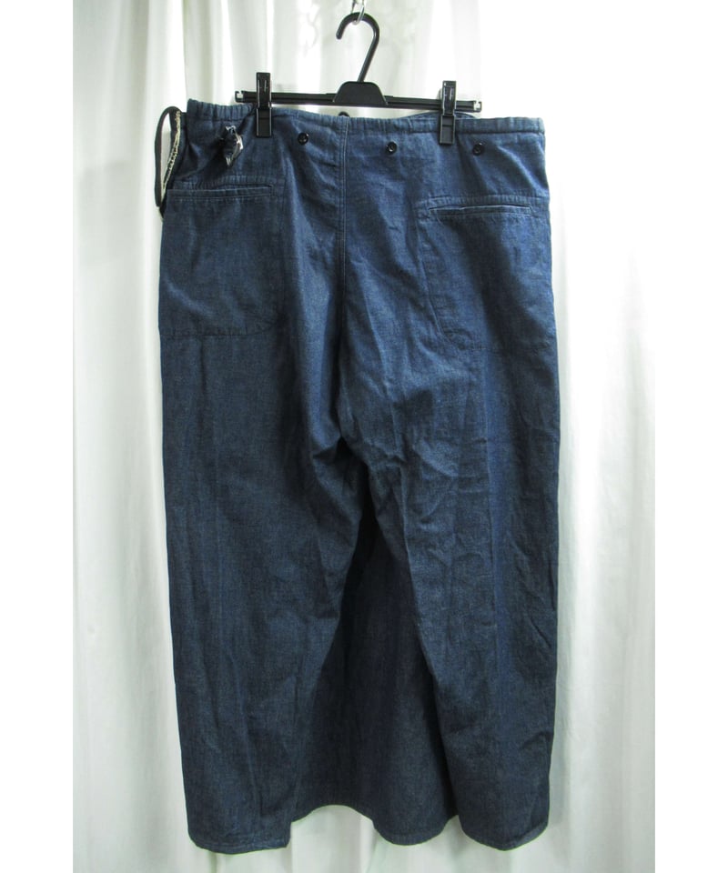 04ss yohji yamamoto pour homme 2way デニム ラップパンツ（