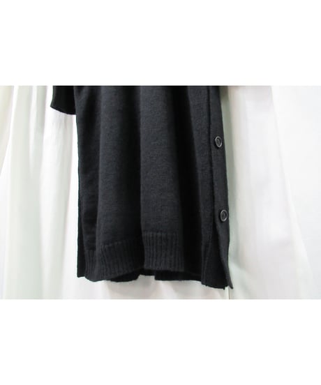 18aw yohji yamamoto pour homme ニットデザイン ロングワンピース（HV-K36-886）