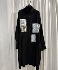 2019SS yohji yamamoto pour homme パッチワークロングブラウス（HH-B59-294）