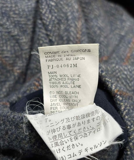 AD1996 COMME des GARCONS HOMME PLUS アーガイル袖切り替えデザインジャケット（PJ-04062M-A）