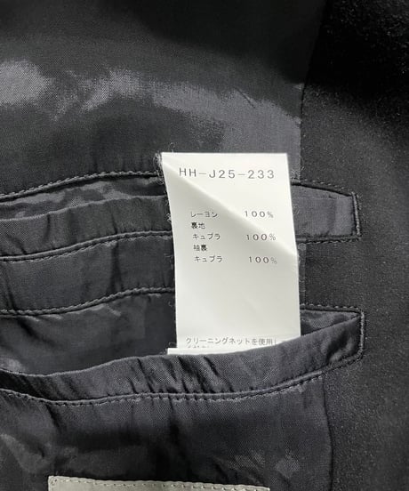 2019SS yohji yamamoto pour homme 花プリントWジップアップロングジャケット（HH-J25-233）