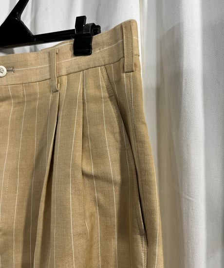1993SS yohji yamamoto pour homme ストライプハーフパンツ（HO-P13-121）