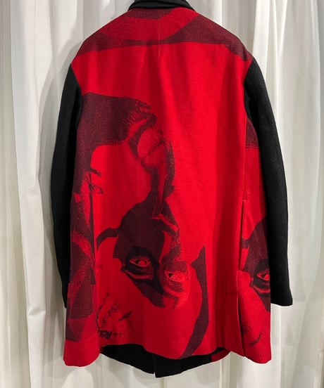 2018AW yohji yamamoto pour homme ストール付プリントジャケット（HV-J36-813）