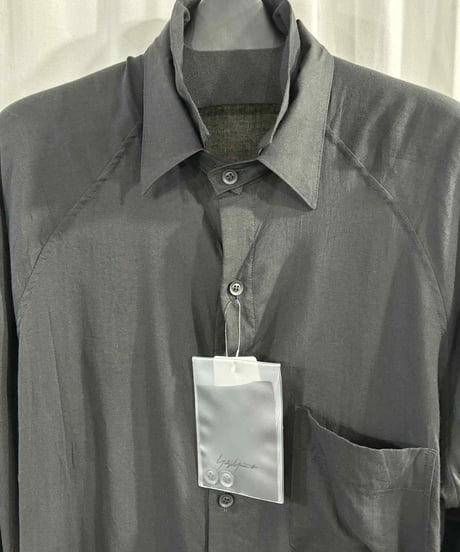 2024SS yohji yamamoto pour homme 二重襟長袖シャツ（HS-B37-216）