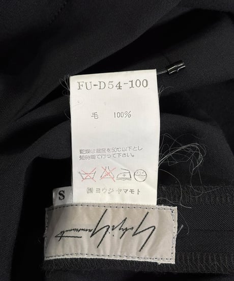 1997SS yohji yamamoto femme vintage ノ－スリーブワンピース（FU-D54-100(S)）