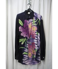激レア 95ss yohji yamamoto pour homme vintage プリントデザインブラウス（HB-B07-826）