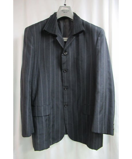 レア 80’s COMME des GARCONS HOMME PLUS プリーツ襟デザインセットアップ PJ-11067M