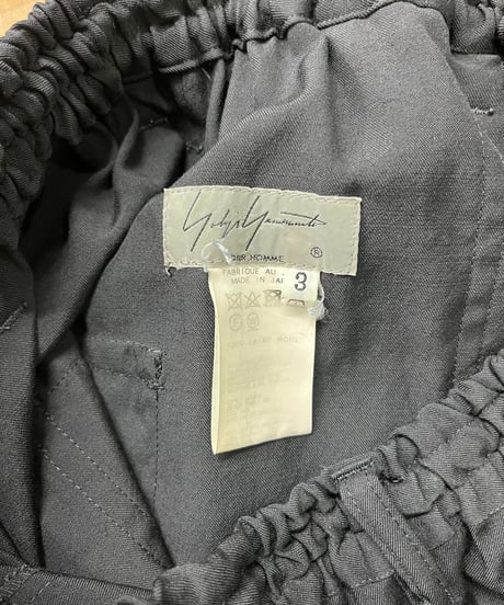 2018SS yohji yamamoto pour homme ラップパンツ（HW-P41-100）