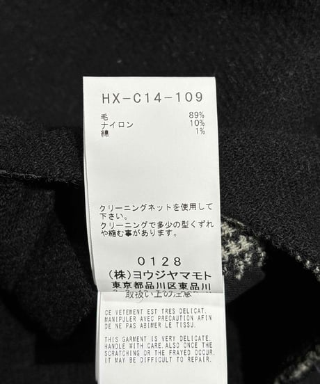 美品 2021AW yohji yamamoto pour homme マント（HX-C14-109）