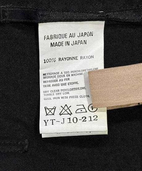 Y's yohji yamamoto レ－ヨンジャケット（YT-J10-212）