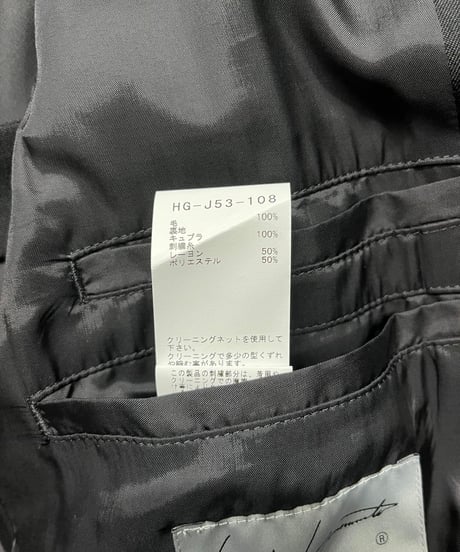 2022SS yohji yamamoto pour homme 刺繡ロングジャケット（HG-J53-108）