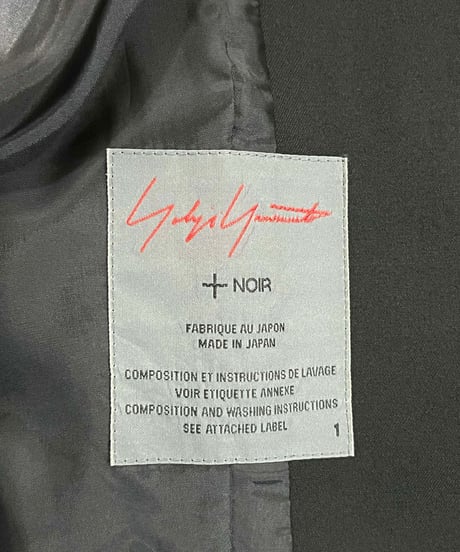 2019AW yohji yamamoto +NOIR バックフリルジャケット（NC-J16-132）