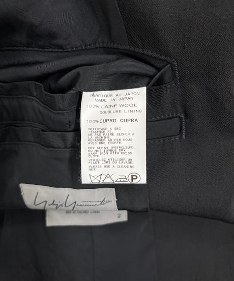 2014AW yohji yamamoto pour homme ファスナーデザインジャケット（HF-J21-100）