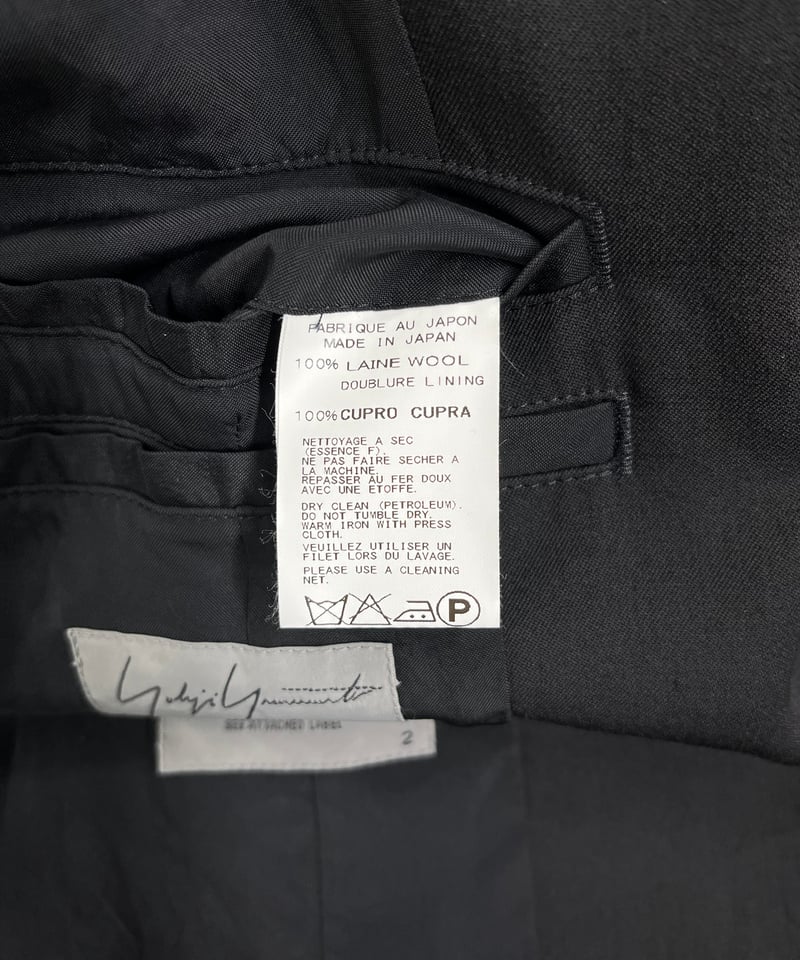2014AW yohji yamamoto pour homme ファスナーデザインジャケット