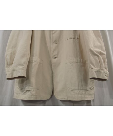Y’s for men yohji yamamoto ライトベージュ パッチポケットデザイン コットンブルゾン（MS-Y05-002）