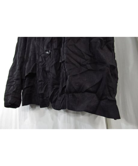 19ss yohji yamamoto pour homme シワ加工 麻混 コットンジャケット（HH-J07-004）