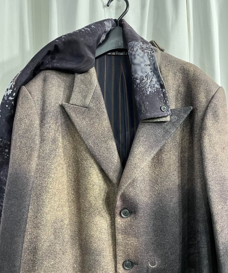 2022AW yohji yamamot pour homme ストール付きロングジャケット（HE-J40-168）