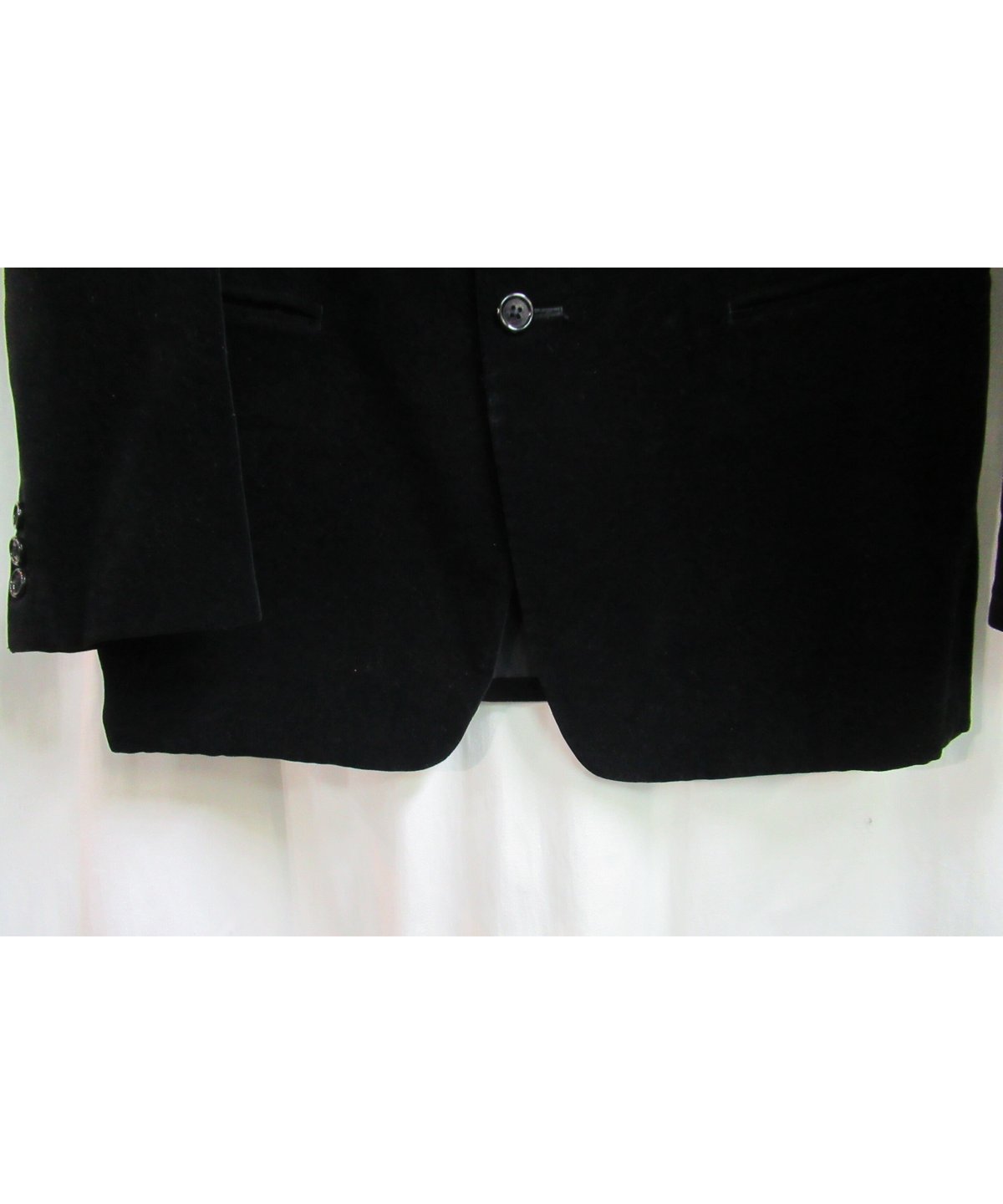 ✨日本製✨ ボールジィ 【38】 テーラードジャケット ♡ ベロア 黒 綿 高級 ✨日本製✨ ボールジィ 【38】 テーラードジャケット ♡ ベロア