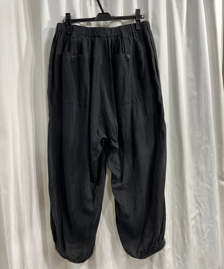 2020SS yohji yamamoto pour homme ウエスト＆裾ゴムパンツ（HN-P32-222）