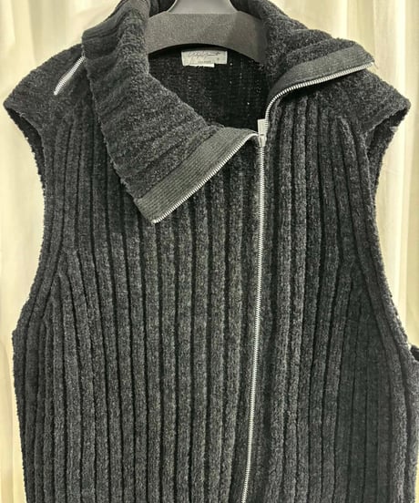 yohji yamamoto pour homme ニット ロングベスト（H-K-255xxx）