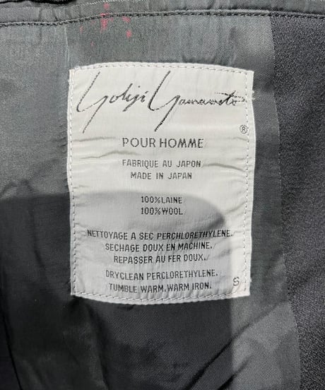 1980's yohji yamamoto pour homme vintage 2釦ジャケット（H-J-072xxx）