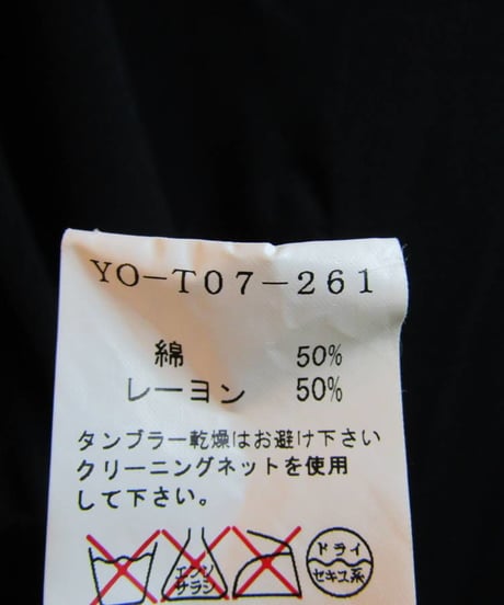 Y's yohji yamamoto フロントデザインアシメトリーワンピース YO-T07-261