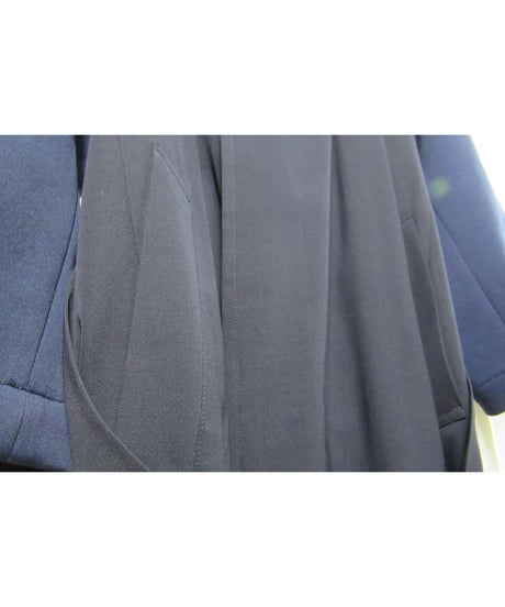 98ss yohji yamamoto pour homme vintage 袖ジャージ切替えデザインコート 紺（HJ-C01-812）