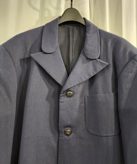 1988aw yohji yamamoto pour homme 紺 ビートルズ 3釦 ジャケット  (yy-j001)