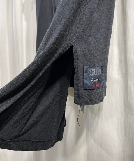 2018SS REGULATION yohji yamamoto MEN ナナメハギ半袖Tシャツ（HW-T55-274）