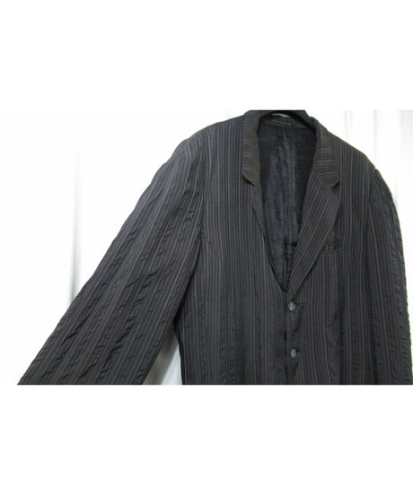 97ss yohji yamamoto pour homme vintage ストライプデザインジャケット（HU-J11-213）