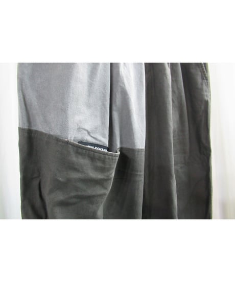 18ss yohji yamamoto pour homme バイカラー バルーンパンツ（HW-P09-801）