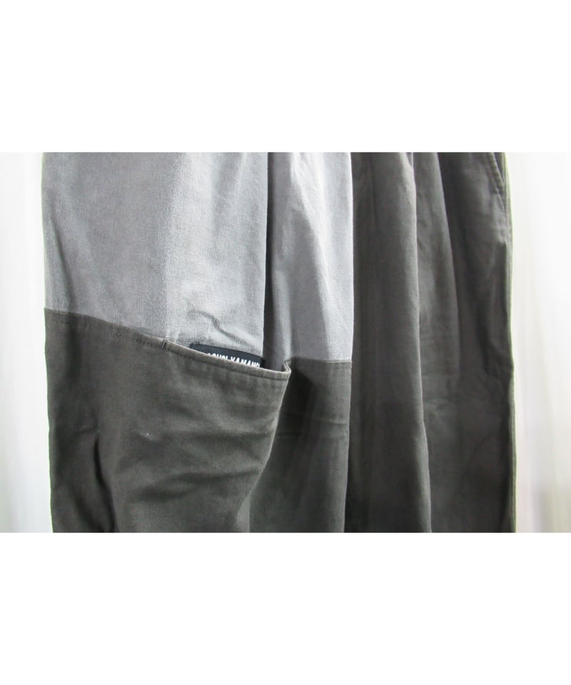 18ss yohji yamamoto pour homme バイカラー バルーンパンツ（HW