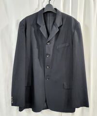 95AW yohji yamamoto pour homme  黒 4釦シンプルジャケット （HE-J81-199）