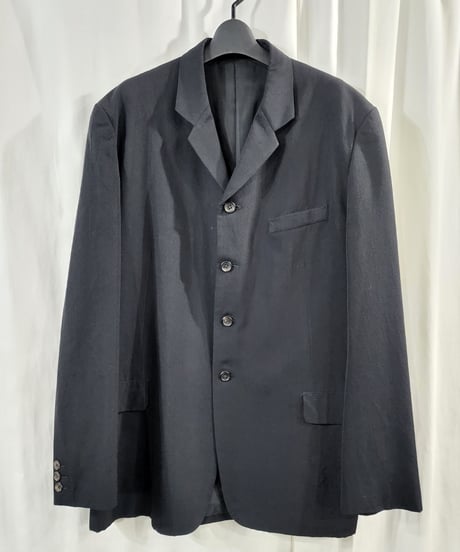 95AW yohji yamamoto pour homme  黒 4釦シンプルジャケット （HE-J81-199）