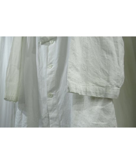 17ss yohji yamamoto pour homme コットン ストールデザイン スタンドカラーコート（HD-C02-013）