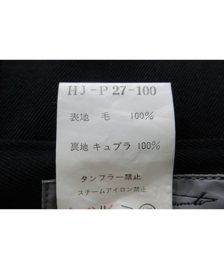 10ss yohji yamamoto pour homme ストレート クロップドパンツ（HJ-P27-100）