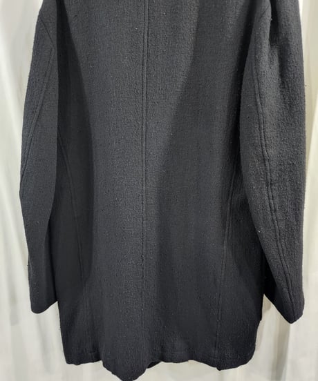 Y's for men yohji yamamoto pour homme 3釦 黒 シンプルロングジャケット （MC-J06-104)