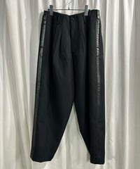 1996AW yohji yamamoto pour homme vintage 脇レザーテープワイドパンツ（HG-P29-806）