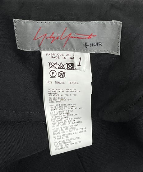 タグ付き 2020AW yohji yamamoto +NOIR ラップパンツ（NR-P03-212）