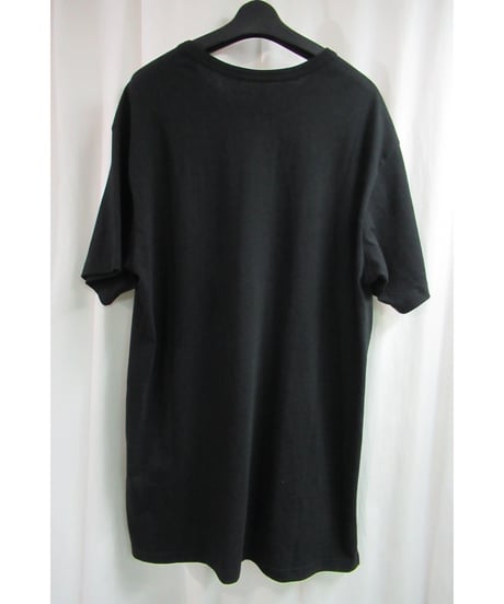 camphor tree 黒 アシメトリーデザインTシャツ