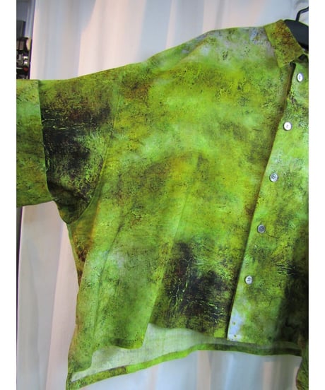 Y's yohji yamamoto プリント変形BIGブラウス